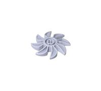 Gobricks 41530 Propeller 8 Blade 5 Diameter 10 Pieces High-Precision MOC Building Bricks Replacement Parts Compatible with Lego Bricks GDS-M095-light Blue Gray