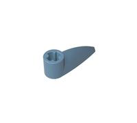 Gobricks 41669 Technology Decoration Technic Tooth 1x3 with Axle Hole [Rounded Underside] 50 Pieces GDS-1360 Compatible with Lego Building Blocks Color:Sand Blue 054