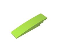 Gobricks 42918 Slope Curved 8X2 No Studs 10 Pieces High-Precision MOC Building Bricks Replacement Parts Compatible with Lego Bricks GDS-M362-Lime