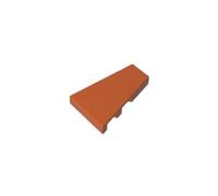 Gobricks 43722 2x3 Wedge Smooth Panel Right 50 Pieces High-Precision MOC Building Bricks Replacement Parts Compatible with Lego Bricks GDS-M540-Dark Orange