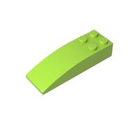 Gobricks 44126 Arched Brick Brick Curved 6x2 50 Pieces GDS-753 Compatible with Lego Building Blocks Color:Lime