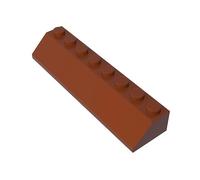 Gobricks 4445 Slope Brick 2x8 45° Sloped Roof Tile 10 Pieces GDS-736 Compatible with Lego Building Blocks Color:Reddish Brown