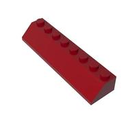Gobricks 4445 Slope Brick 2x8 45° Sloped Roof Tile 10 Pieces GDS-736 Compatible with Lego Building Blocks Color:Dark Red