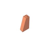 Gobricks 4460 Slope Brick 2x1x3 75° Sloped Brick 50 Pieces GDS-619 Compatible with Lego Building Blocks Color:Nougat