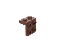 Gobricks 44728 Hinge Plate Bracket 1 x 2-2 x 2 10 Pieces GDS-641 Compatible with Lego Building Blocks Color:Reddish Brown 081