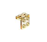 Gobricks 44728 Hinge Plate Bracket 1 x 2-2 x 2 10 Pieces GDS-641 Compatible with Lego Building Blocks Color:Trans Yellow 130