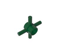 Gobricks 48723 68888 Cross Block 4M with Pin 50 Pieces High-Precision MOC Building Bricks Replacement Parts Compatible with Lego Bricks GDS-90506-Dark Green