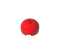 Gobricks 49308 Brick Round 3X3 Dome with Center Stud 10 Pieces High-Precision MOC Building Bricks Replacement Parts Compatible with Lego Bricks GDS-90092-Red