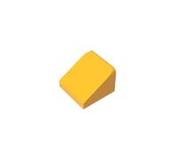 Gobricks 50746 Slope Brick 1x1x2/3 30° Sloped Brick 50 Pieces GDS-833 Compatible with Lego Building Blocks Color:Bright Light Orange