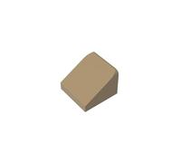 Gobricks 50746 Slope Brick 1x1x2/3 30° Sloped Brick 50 Pieces GDS-833 Compatible with Lego Building Blocks Color:Dark Tan