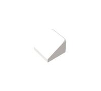 Gobricks 50746 Slope Brick 1x1x2/3 30° Sloped Brick 50 Pieces GDS-833 Compatible with Lego Building Blocks Color:White