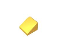 Gobricks 50746 Slope Brick 1x1x2/3 30° Sloped Brick 50 Pieces GDS-833 Compatible with Lego Building Blocks Color:Chrome Gold