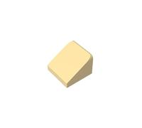 Gobricks 50746 Slope Brick 1x1x2/3 30° Sloped Brick 50 Pieces GDS-833 Compatible with Lego Building Blocks Color:Tan