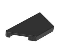Gobricks 5091 Wedge Tile 1x2 Left 50 Pieces High-Precision MOC Building Bricks Replacement Parts Compatible with Lego Bricks GDS-90554-Black