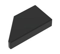 Gobricks 5092 Wedge Tile 1x2 Right 50 Pieces High-Precision MOC Building Bricks Replacement Parts Compatible with Lego Bricks GDS-90553-Black