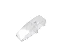 Gobricks 50950 Arched Brick Slope Curved 3x1 No Studs 50 Pieces GDS-657 Compatible with Lego Building Blocks Color:Trans-Clear