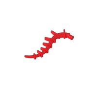 Gobricks 55236 Plant/Creature Body Part, Vine/Tail/Tentacle/Bionicle Spine, Spiky 10 Pieces High-Precision MOC Building Bricks Replacement Parts Compatible with Lego Bricks GDS-M431-Red