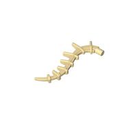 Gobricks 55236 Plant/Creature Body Part, Vine/Tail/Tentacle/Bionicle Spine, Spiky 10 Pieces High-Precision MOC Building Bricks Replacement Parts Compatible with Lego Bricks GDS-M431-Tan