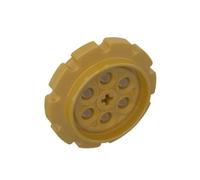 Gobricks 57519 Wheel Technic Tread Sprocket Wheel Large 10 Pieces GDS-1226 Compatible with Lego Building Blocks Color:Pearl Gold 297