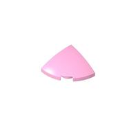 Gobricks 5852 Round Curved Tile 2x2x2/3 20 Pieces High-Precision MOC Building Bricks Replacement Parts Compatible with Lego Bricks GDS-90538-Bright Pink