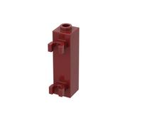 Gobricks 60583 Hinge Brick Brick Special 1x1x3 with 2 Clips Vertical [Hollow Stud, Open O Clips] 10 Pieces GDS-738 Compatible with Lego Building Blocks Color:Dark Red 154