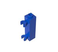 Gobricks 60583 Hinge Brick Brick Special 1x1x3 with 2 Clips Vertical [Hollow Stud, Open O Clips] 10 Pieces GDS-738 Compatible with Lego Building Blocks Color:Blue