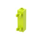 Gobricks 60583 Hinge Brick Brick Special 1x1x3 with 2 Clips Vertical [Hollow Stud, Open O Clips] 10 Pieces GDS-738 Compatible with Lego Building Blocks Color:Lime 119