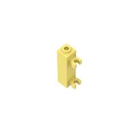 Gobricks 60583 Hinge Brick Brick Special 1x1x3 with 2 Clips Vertical [Hollow Stud, Open O Clips] 10 Pieces GDS-738 Compatible with Lego Building Blocks Color:Bright Light Yellow