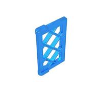 Gobricks 60607 Door Window 1x2x3 Pane Latticed with Thick Corner Tabs 10 Pieces GDS-790 Compatible with Lego Building Blocks Color:Trans-Dark Blue