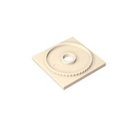 Gobricks 61485 Hinge Turntable 4x4 Square Base, Locking 10 Pieces GDS-893 Compatible with Lego Building Blocks Color:White (yellowish)