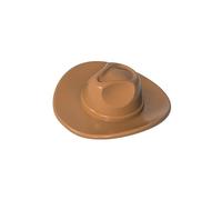 Gobricks 61506 Cowboy Hat 2 Pieces High-Precision MOC Building Bricks Replacement Parts Compatible with Lego Bricks GDS-90524-Medium Dark Flesh