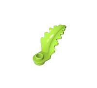 Gobricks 6282 6411022 Plant, Leaf 1x1 Curved 50 Pieces High-Precision MOC Building Bricks Replacement Parts Compatible with Lego Bricks GDS-90531-Lime