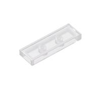 Gobricks 63864 Foundation Plate Tile 1x3 50 Pieces GDS-562 Compatible with Lego Building Blocks Color:Trans-Clear