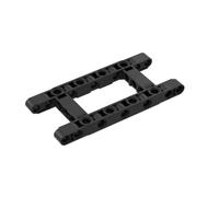 Gobricks 64178 Shaft Bolt Connection Technic Beam 5 x 11 Open Center Frame Thick 10 Pieces GDS-1001 Compatible with Lego Building Blocks Color:Black 080