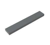Gobricks 6636 Foundation Plate Tile 1x6 with Groove 50 Pieces GDS-564 Compatible with Lego Building Blocks Color:Dark Bluish Gray