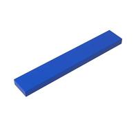 Gobricks 6636 Foundation Plate Tile 1x6 with Groove 50 Pieces GDS-564 Compatible with Lego Building Blocks Color:Blue