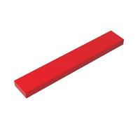 Gobricks 6636 Foundation Plate Tile 1x6 with Groove 50 Pieces GDS-564 Compatible with Lego Building Blocks Color:Red