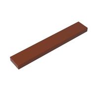 Gobricks 6636 Foundation Plate Tile 1x6 with Groove 50 Pieces GDS-564 Compatible with Lego Building Blocks Color:Reddish Brown