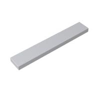 Gobricks 6636 Foundation Plate Tile 1x6 with Groove 50 Pieces GDS-564 Compatible with Lego Building Blocks Color:gray white