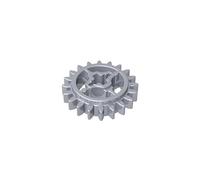 Gobricks 69779 20-Tooth Gear with Axle Hole 10 Pieces High-Precision MOC Building Bricks Replacement Parts Compatible with Lego Bricks GDS-90147-Flat Silver
