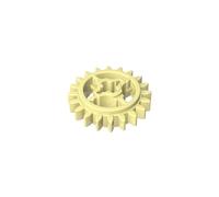 Gobricks 69779 20-Tooth Gear with Axle Hole 10 Pieces High-Precision MOC Building Bricks Replacement Parts Compatible with Lego Bricks GDS-90147-Light Yellow