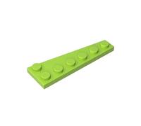 Gobricks 78443 Wedge Plate 6X2 Left 10 Pieces High-Precision MOC Building Bricks Replacement Parts Compatible with Lego Bricks GDS-2144-Lime