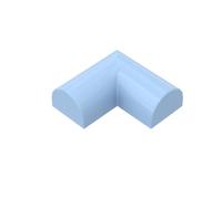 Gobricks 79756 Arched Brick 1x4x2/3 Curved Half-Circle Brick 20 Pieces GDS-90338 Compatible with Lego Building Blocks Color:Bright Light Blue 212
