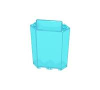 Gobricks 87421 3x3x6 Corner Wall Panel 10 Pieces High-Precision MOC Building Bricks Replacement Parts Compatible with Lego Bricks GDS-M194-Trans Light Blue