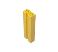 Gobricks 88393 Brick Special 1X2X5 with Groove 10 Pieces High-Precision MOC Building Bricks Replacement Parts Compatible with Lego Bricks GDS-M367-Yellow