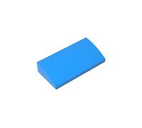 Gobricks 88930 Arched Brick Slope Brick Curved 2x4x2/3 No Studs, with Bottom Tubes 10 Pieces GDS-859 Compatible with Lego Building Blocks Color:Dark Azure