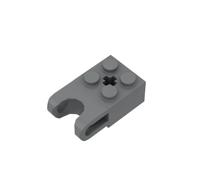 Gobricks 92013 Hinge Brick Technic Brick Special 2 x 2 with Ball Receptacle Wide and Axle Hole 20 Pieces GDS-1206 Compatible with Lego Building Blocks Color:Dark Bluish Gray 199