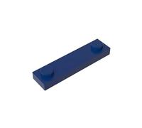 Gobricks 92593 Foundation Plate Plate Special 1x4 with 2 Studs 50 Pieces GDS-723 Compatible with Lego Building Blocks Color:Dark Blue