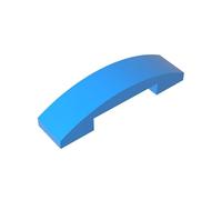 Gobricks 93273 Arched Brick Slope Curved 4x1 Double with No Studs 10 Pieces GDS-831 Compatible with Lego Building Blocks Color:Dark Azure