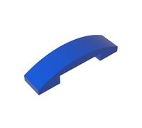 Gobricks 93273 Arched Brick Slope Curved 4x1 Double with No Studs 10 Pieces GDS-831 Compatible with Lego Building Blocks Color:Blue